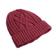 Winter Red Blank Beanie Hat